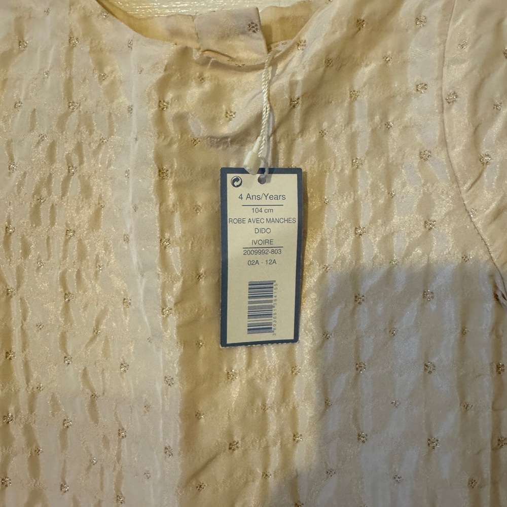 NWT Jacadi Robe Avec Manches - Picture 3 of 5